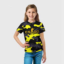 Футболка детская Counter-Strike Камуфляж Чёрно-Жёлтый, цвет: 3D-принт — фото 2