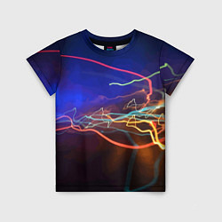 Футболка детская Neon vanguard pattern Lightning Fashion 2023, цвет: 3D-принт