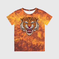 Футболка детская Пустынный тигр, цвет: 3D-принт