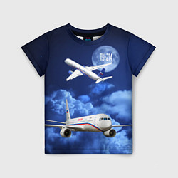 Детская футболка Пассажирский самолет Ту-214