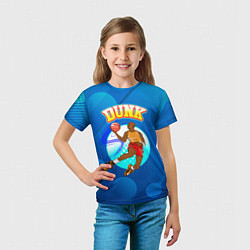 Футболка детская Dunk баскетболист, цвет: 3D-принт — фото 2