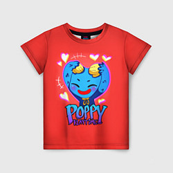 Футболка детская POPPY PLAYTIME CUTE HAGGY WAGGY - милый Хагги Вагг, цвет: 3D-принт