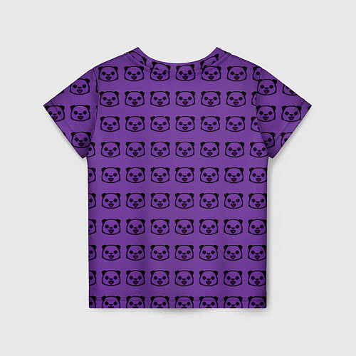 Детская футболка Purple Panda / 3D-принт – фото 2