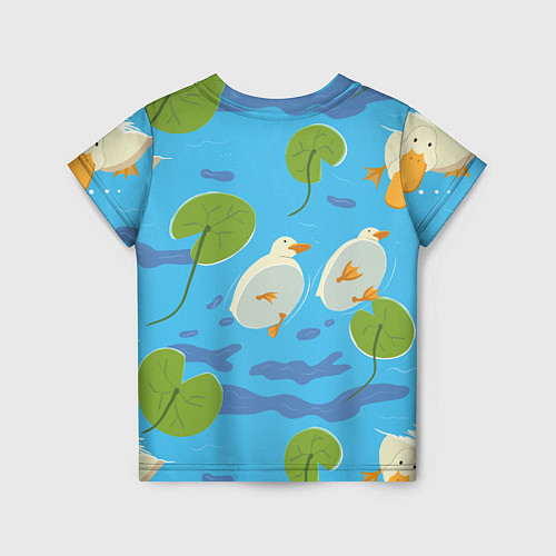 Детская футболка Утки под водой / 3D-принт – фото 2