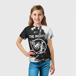 Футболка детская The Misfits КОТ Краска, цвет: 3D-принт — фото 2