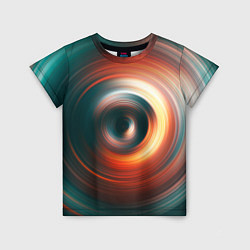 Детская футболка Цветные круги - Black hole