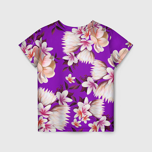 Детская футболка Цветы Фиолетовый Цветок / 3D-принт – фото 2