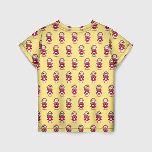 Детская футболка Обезьянка на грибе / 3D-принт – фото 2