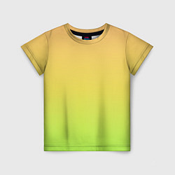 Футболка детская GRADIEND YELLOW-GREEN, цвет: 3D-принт