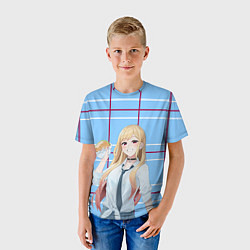 Футболка детская МАРИН КИТАГАВА ШКОЛЬНАЯ ФОРМА, цвет: 3D-принт — фото 2