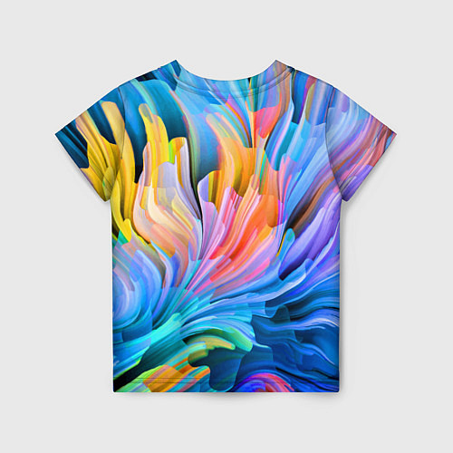 Детская футболка Красочный абстрактный паттерн Лето Colorful Abstra / 3D-принт – фото 2