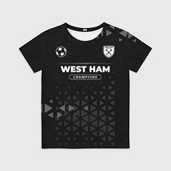 Детская футболка West Ham Champions Uniform
