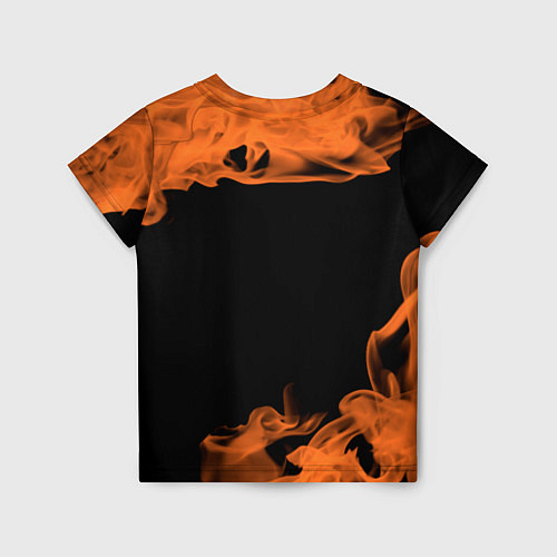 Детская футболка Вера - ЛИСА - Пламя / 3D-принт – фото 2