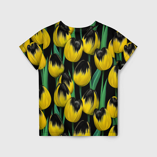 Детская футболка Цветы Желтые Тюльпаны / 3D-принт – фото 2