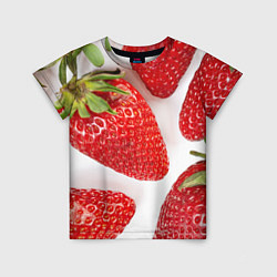 Футболка детская Strawberries, цвет: 3D-принт