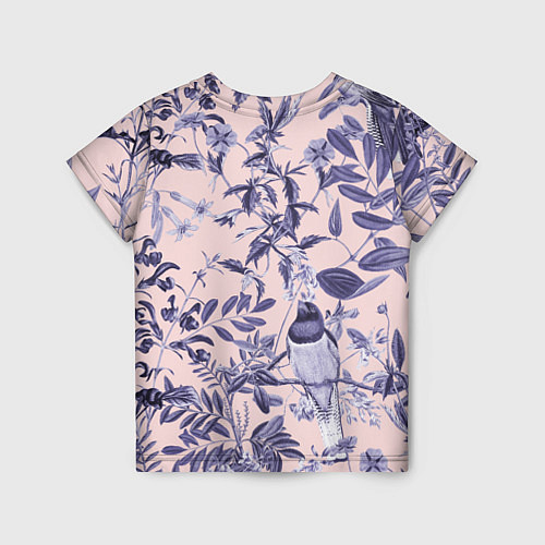 Детская футболка Цветы Флизелиновые Тропики / 3D-принт – фото 2