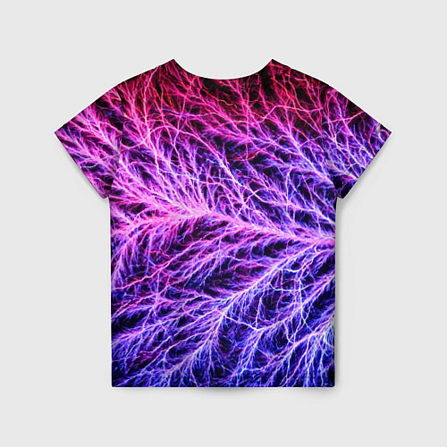 Детская футболка Авангардный неоновый паттерн Мода Avant-garde neon / 3D-принт – фото 2