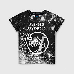 Детская футболка Avenged Sevenfold КОТ Краска