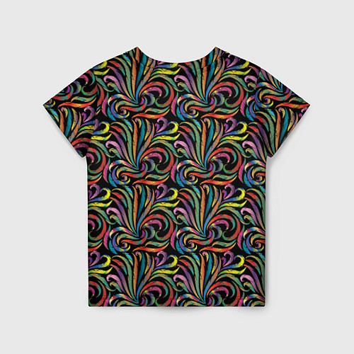 Детская футболка Разноцветные яркие узоры / 3D-принт – фото 2