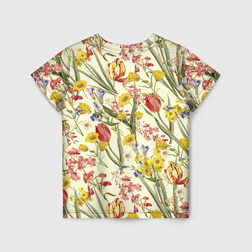 Детская футболка Цветы Весенние Тюльпаны / 3D-принт – фото 2