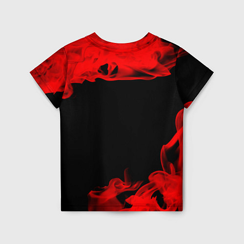 Детская футболка RUSSIA - ГЕРБ - Пламя / 3D-принт – фото 2