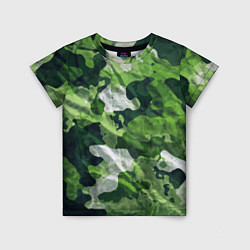 Футболка детская Camouflage Pattern Камуфляж Паттерн, цвет: 3D-принт