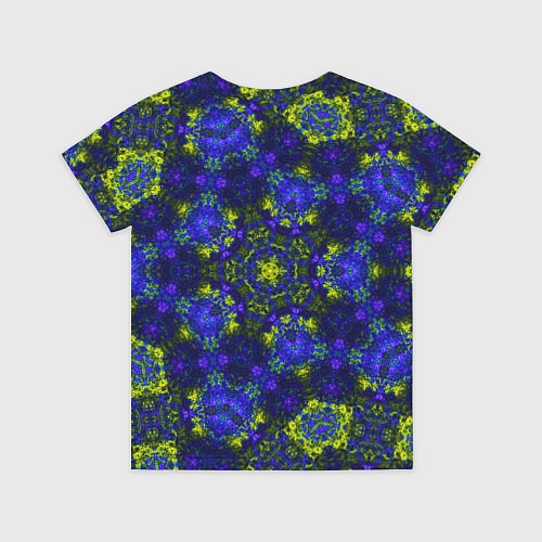 Детская футболка Абстрактный зелено-синий узор Звезда / 3D-принт – фото 2