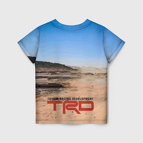 Детская футболка Toyota Gazoo Racing Rally Desert Competition Ралли / 3D-принт – фото 2