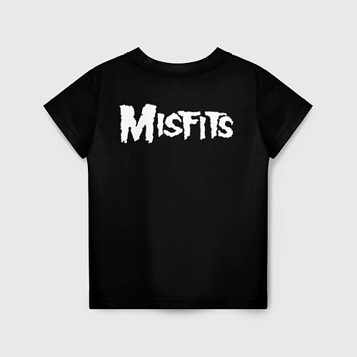 Детская футболка Misfits череп / 3D-принт – фото 2