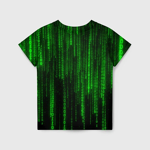 Детская футболка Двоичный код Матрица / 3D-принт – фото 2