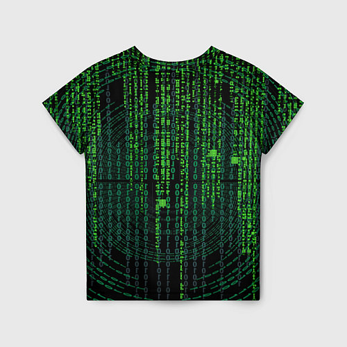 Детская футболка Бинарная матрица / 3D-принт – фото 2