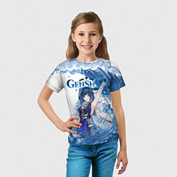 Футболка детская Е Лань Yelan Genshin Impact, цвет: 3D-принт — фото 2