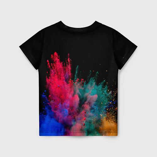 Детская футболка Брызги сухих красок / 3D-принт – фото 2