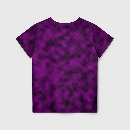 Детская футболка Черно-пурпурная облачность / 3D-принт – фото 2