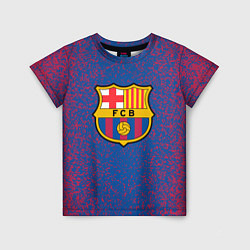 Футболка детская Barcelona брызги красок, цвет: 3D-принт