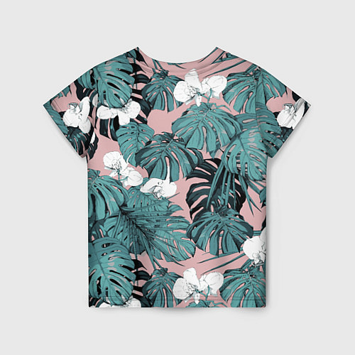 Детская футболка Цветы Тропические Орхидеи / 3D-принт – фото 2