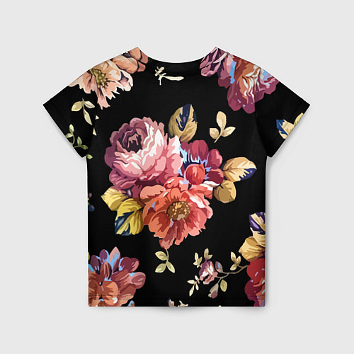 Детская футболка Розы в летней ночи Fashion trend / 3D-принт – фото 2