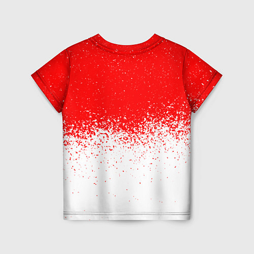 Детская футболка Атлетико белые брызги / 3D-принт – фото 2