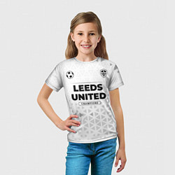 Футболка детская Leeds United Champions Униформа, цвет: 3D-принт — фото 2