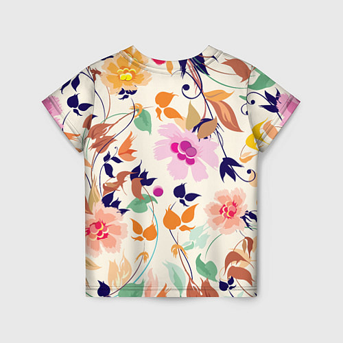 Детская футболка Summer floral pattern / 3D-принт – фото 2