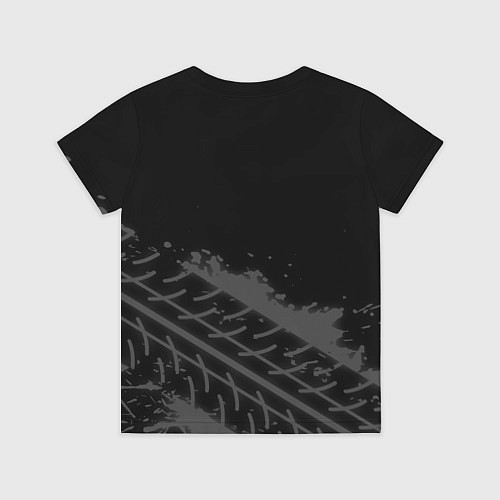 Детская футболка Dongfeng Speed на темном фоне со следами шин / 3D-принт – фото 2