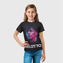 Футболка детская Нилетто - портрет, цвет: 3D-принт — фото 2