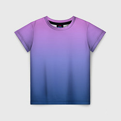 Футболка детская PINK-BLUE GRADIENT ГРАДИЕНТ, цвет: 3D-принт