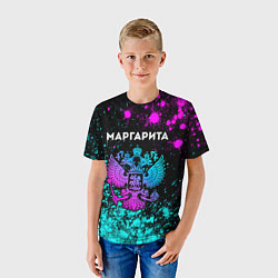 Футболка детская Маргарита Россия, цвет: 3D-принт — фото 2