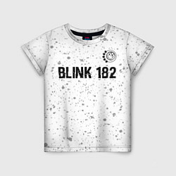 Футболка детская Blink 182 Glitch на светлом фоне, цвет: 3D-принт