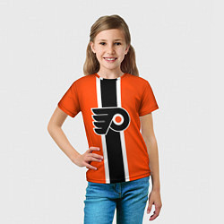 Футболка детская Филадельфия Флайерз Форма, цвет: 3D-принт — фото 2