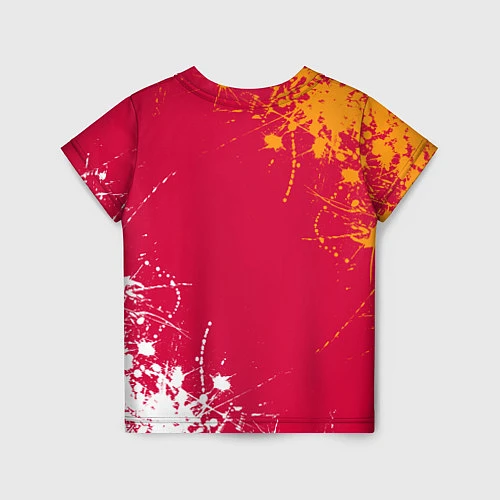 Детская футболка Roma : рома брызги красок / 3D-принт – фото 2