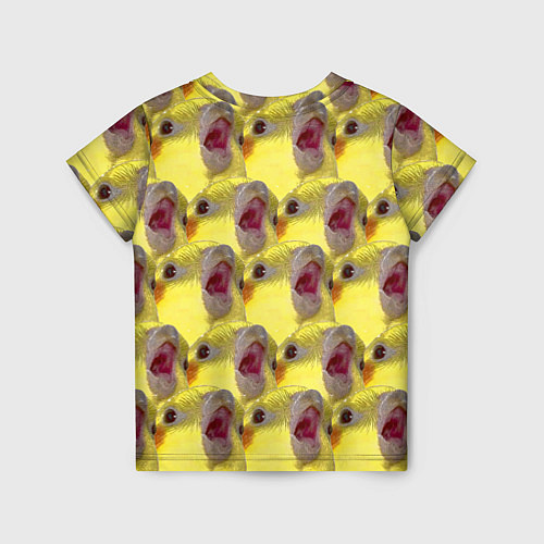 Детская футболка Попугай Корелла Орёт Мем / 3D-принт – фото 2
