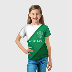 Футболка детская ФК АХМАТ - ГОРОД ГРОЗНЫЙ, цвет: 3D-принт — фото 2