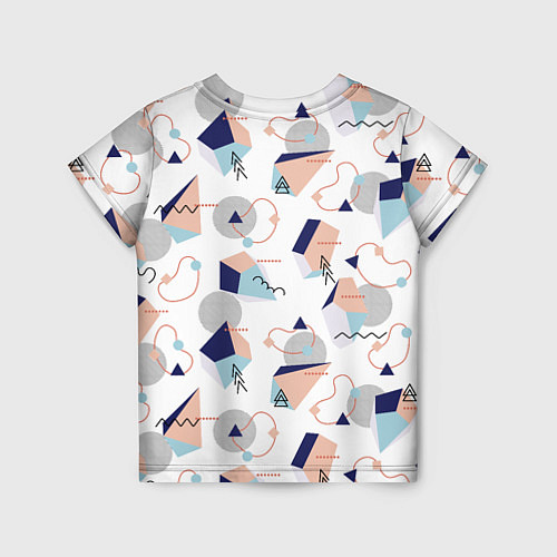 Детская футболка Многоугольники и Круги / 3D-принт – фото 2